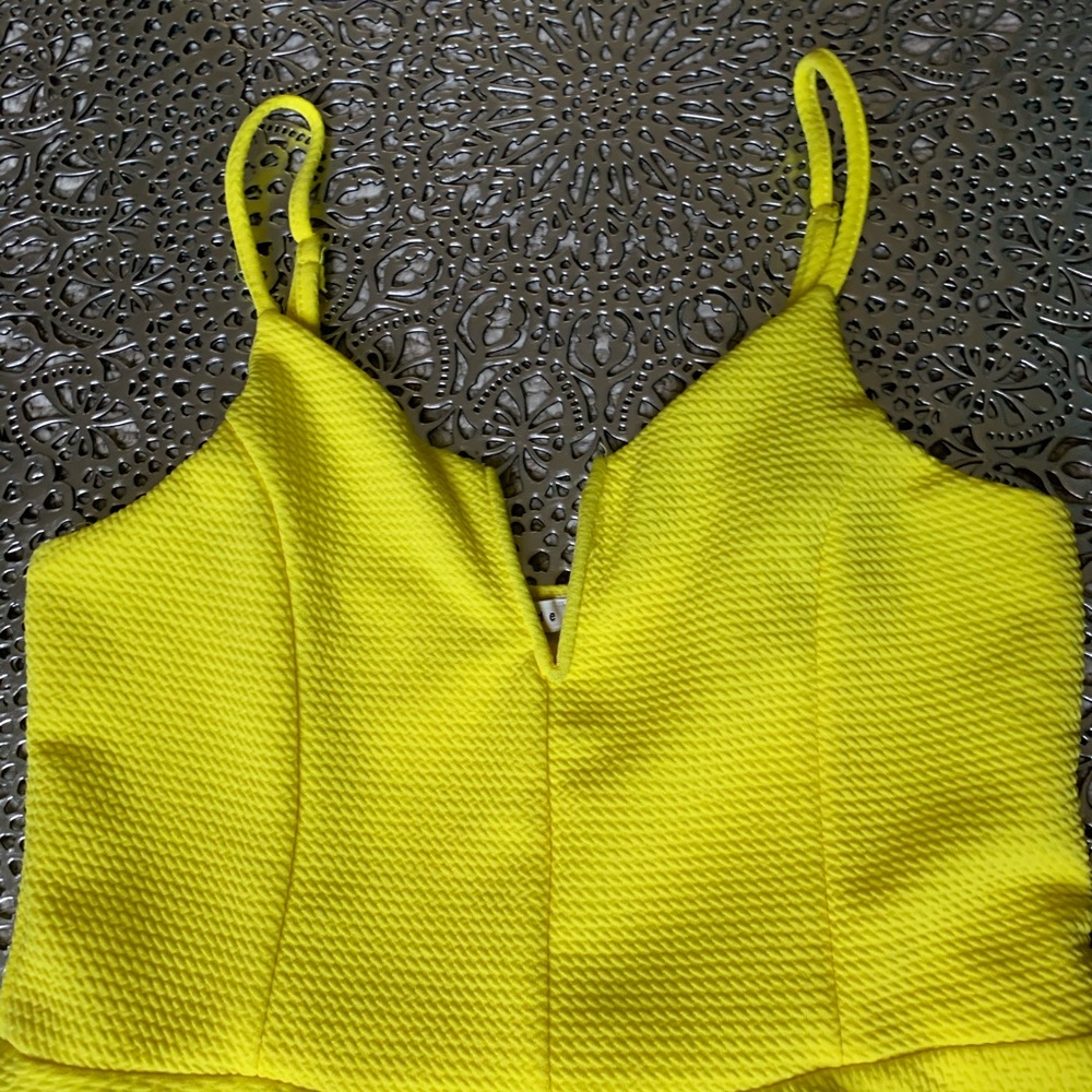 Haute Monde Yellow Midi Dress - Picture 2 of 5